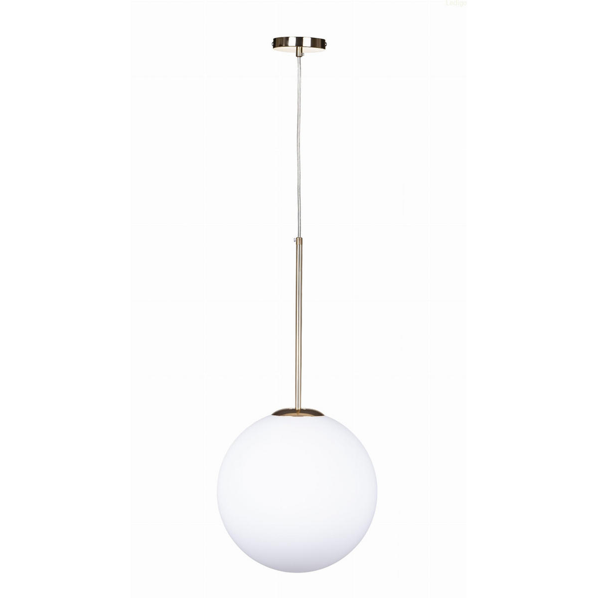 PENDELLEUCHTE Paris - Goldfarben/Weiß, Glas/Metall (30/30/118cm) - kiki design