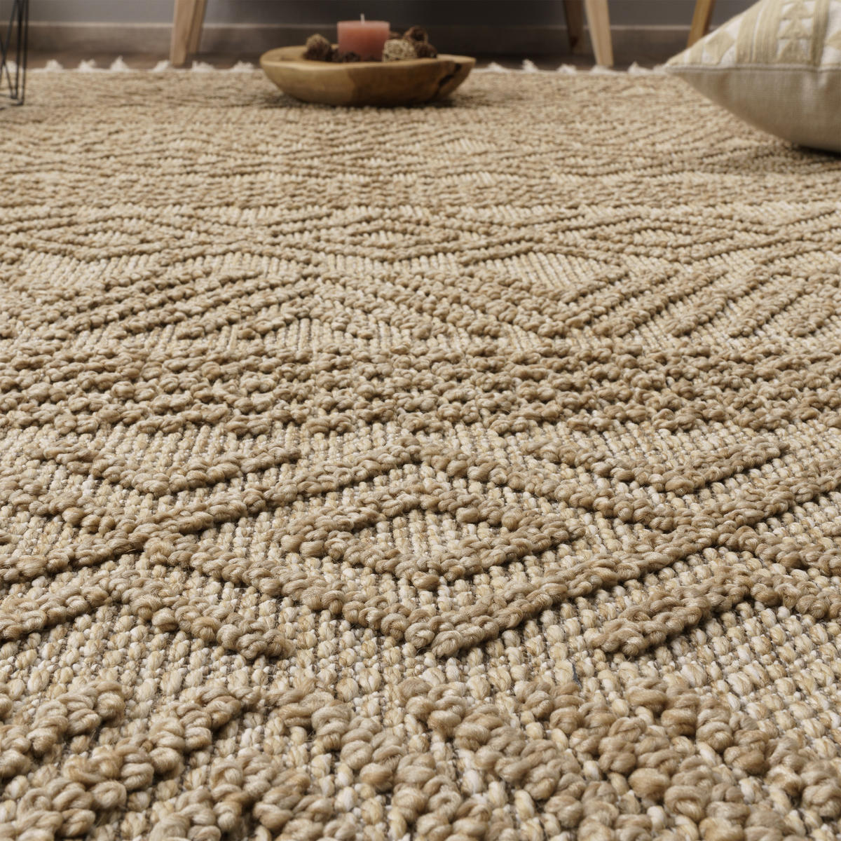 KURZFLORTEPPICH 240/340 cm München 531 - Naturfarben, Textil (240/340cm) - Paco Home