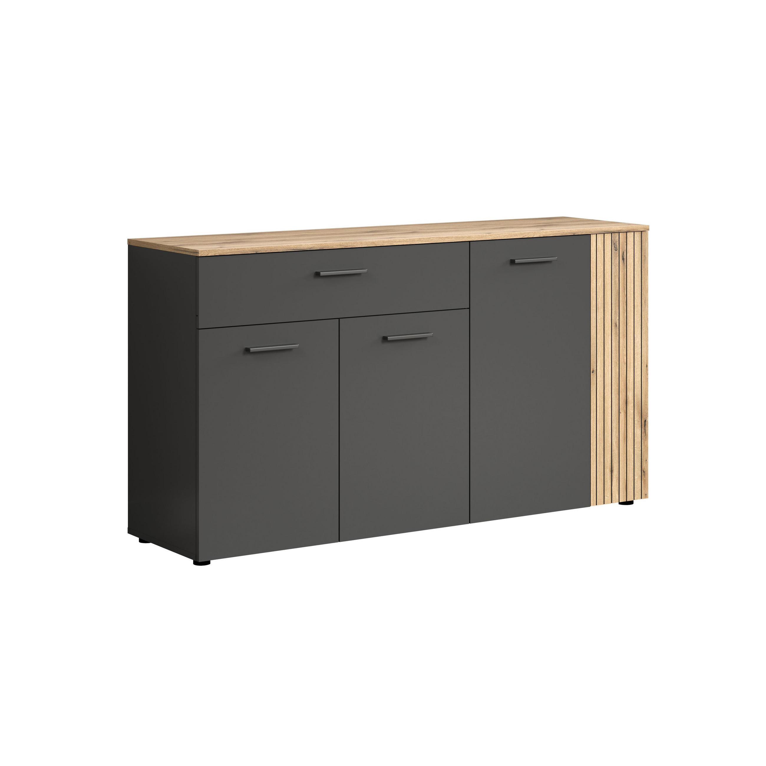 SIDEBOARD Esteban Anthrazit - Anthrazit, Holzwerkstoff (150/83/42cm) - Trendteam