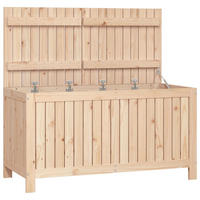GARTENTRUHE 121x55x64 cm Massivholz Kiefer - Kieferfarben, Holz (121/64/55cm) - furnicato