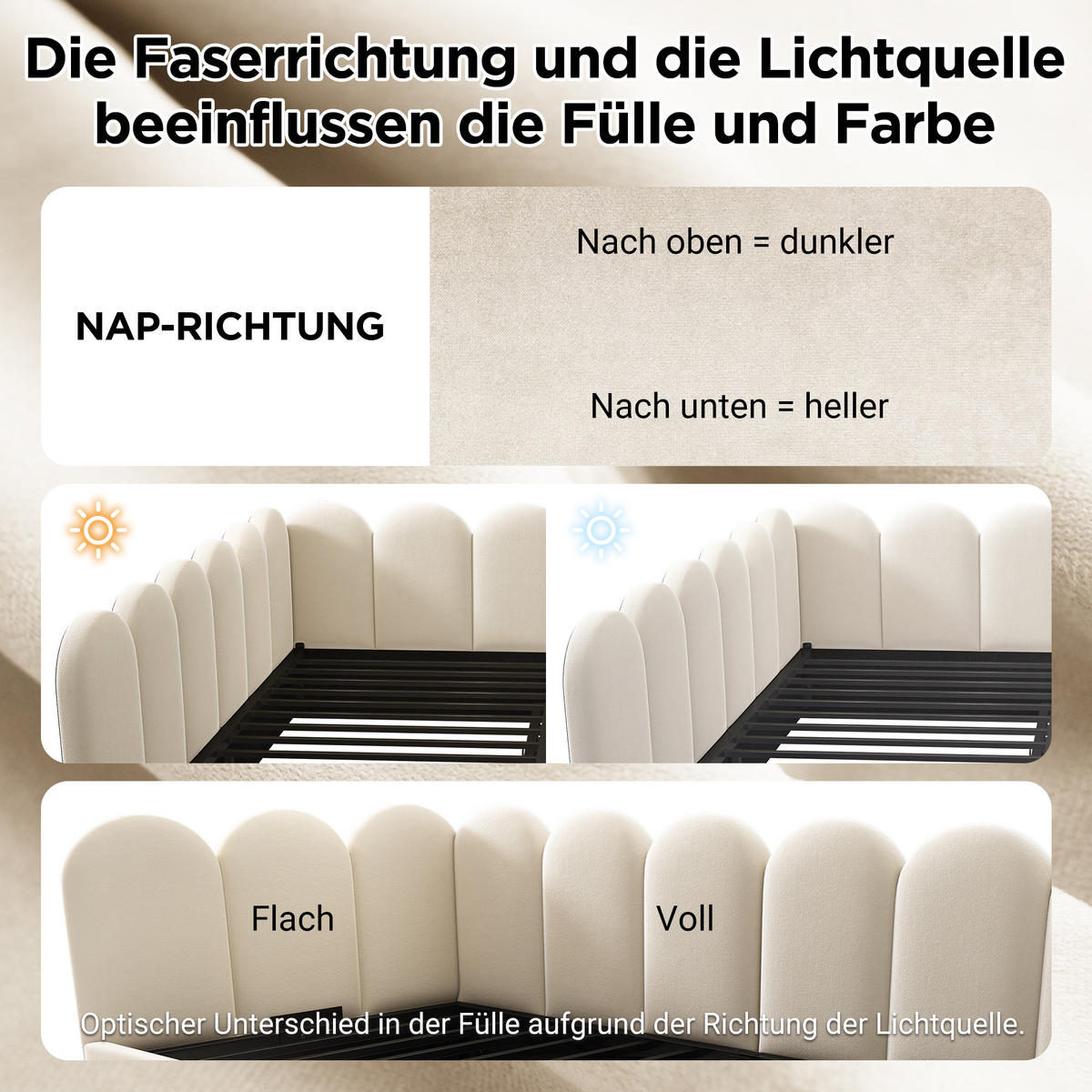 POLSTERBETT aus Samt 90x200 cm in Beige mit hydraulischem Stauraum - Beige, Textil (90/200cm) - Modfu