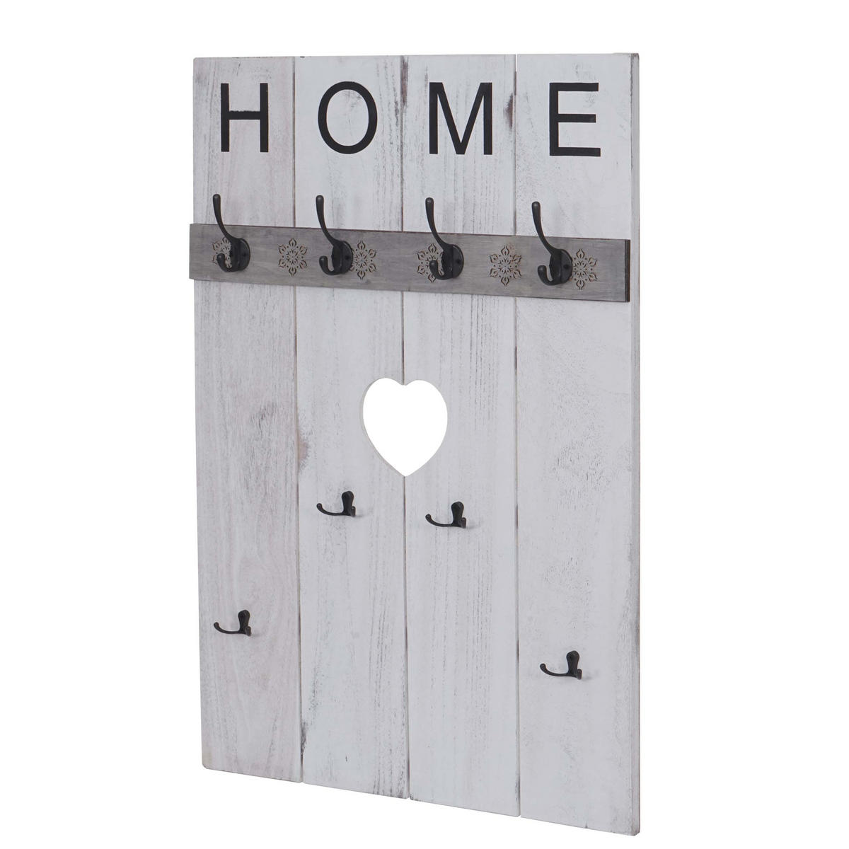 WANDGARDEROBE HOME SHABBY-LOOK Cremeweiß - Weiß, Holz (60/91/8cm) - MCW