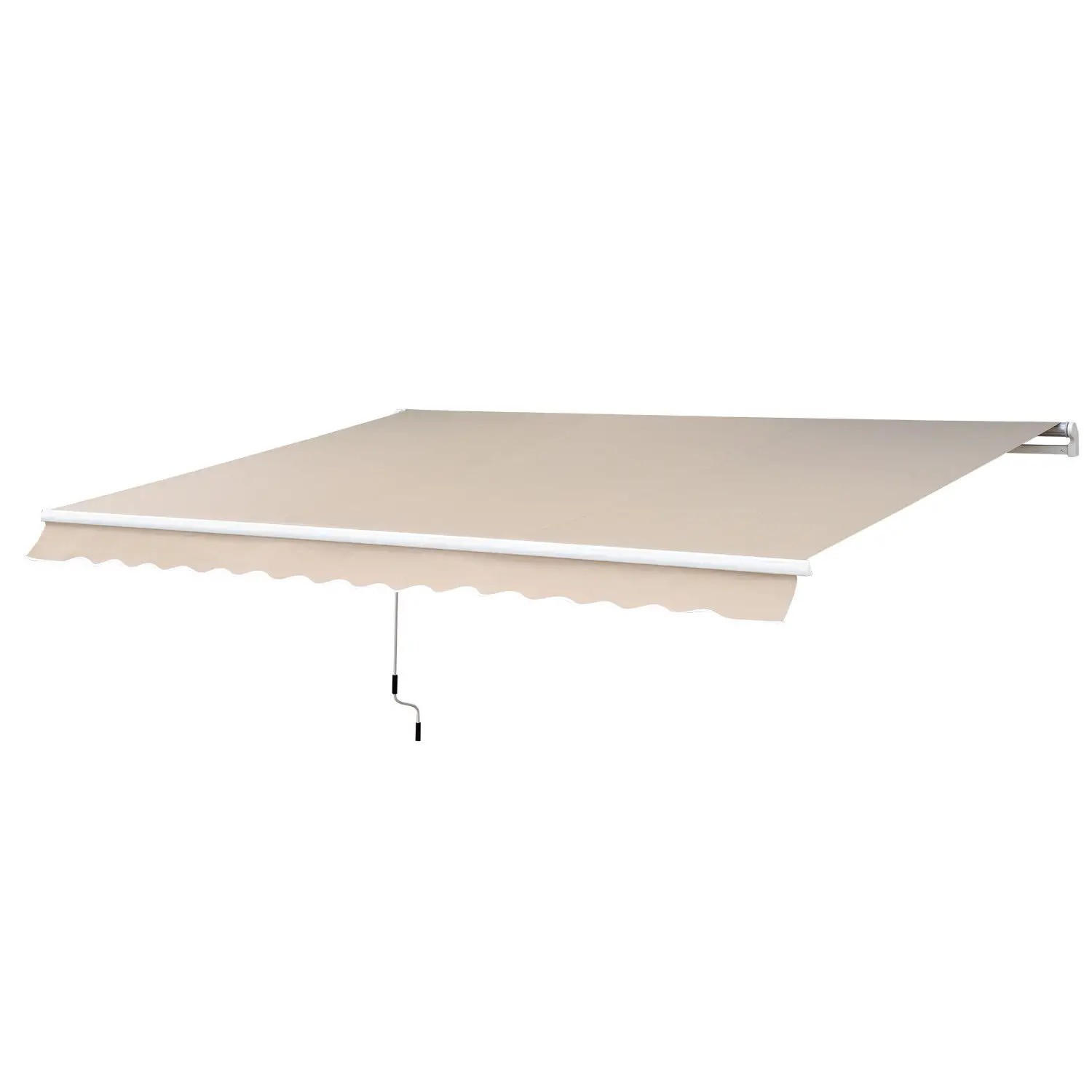 MARKISE Alu-Markise Gelenkarmmarkise Markise 3m breit Balkon Markise Sonnenschutz Balkon Beige - Beige, Textil (450/0.1/300cm)