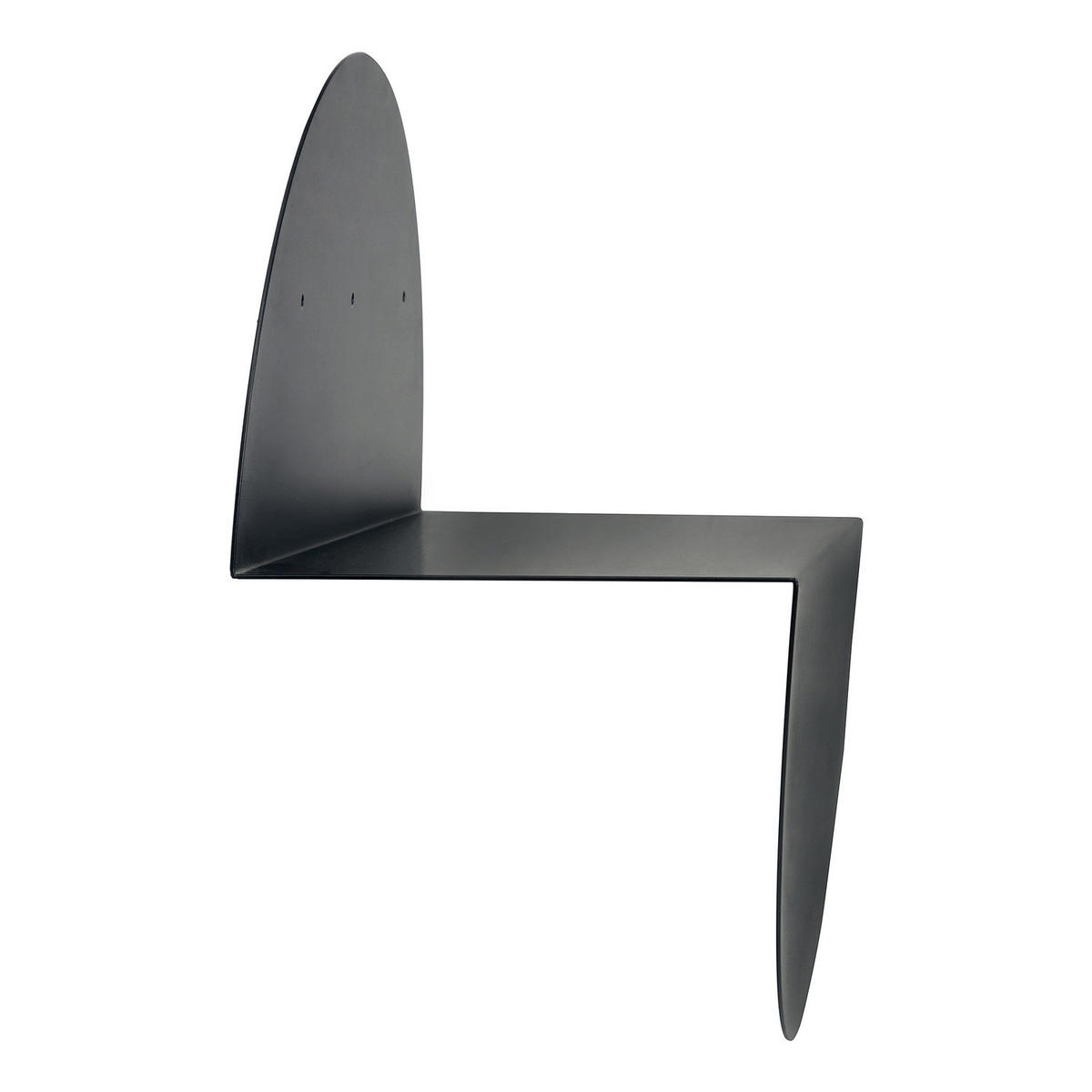 WANDBOARD - Eisen - Schwarz, Metall (40/40/20cm) - home24