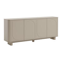 SIDEBOARD - 4 Türen - Taupe - BRISTANA - Braun, Holz (200/85/40cm) - Vente-Unique