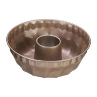 GUGELHUPFFORM - Beige, Metall (25/9cm) - Relaxdays