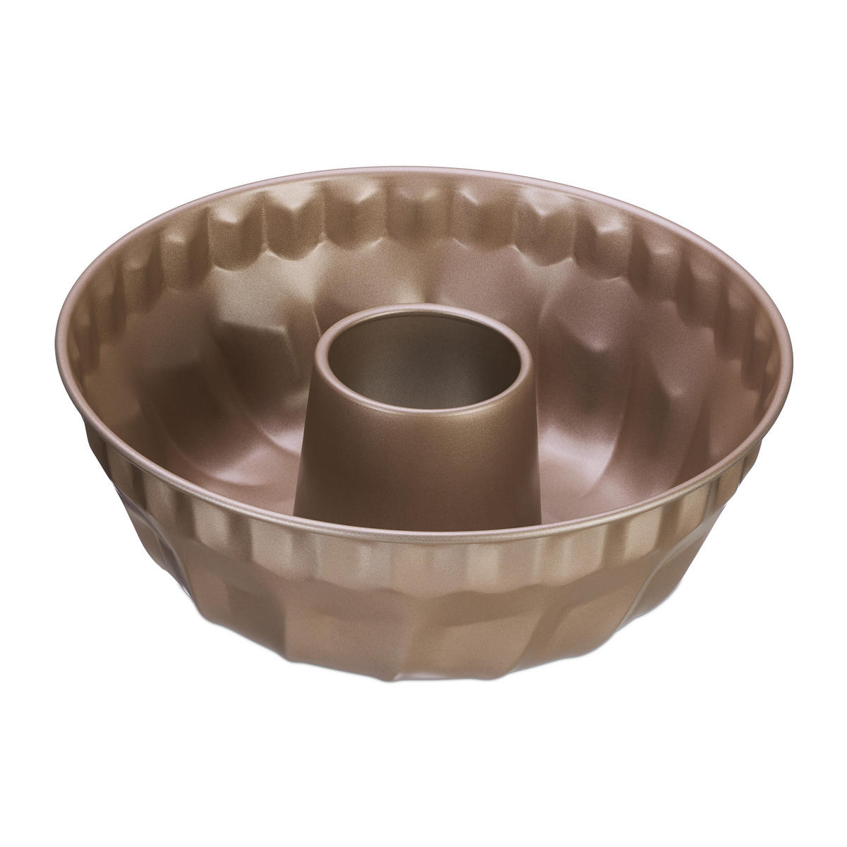 GUGELHUPFFORM - Beige, Metall (25/9cm) - Relaxdays