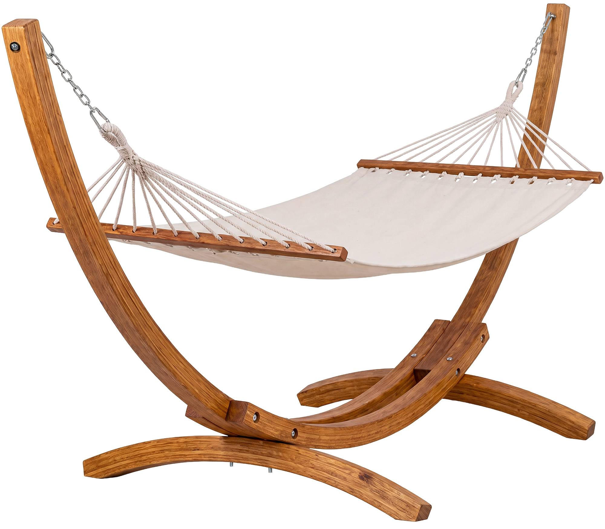 HÄNGEMATTE Holz Creme - Creme, Holz (318/122/118cm) - CLP