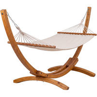 HÄNGEMATTE Holz Creme - Creme, Holz (318/122/118cm) - CLP