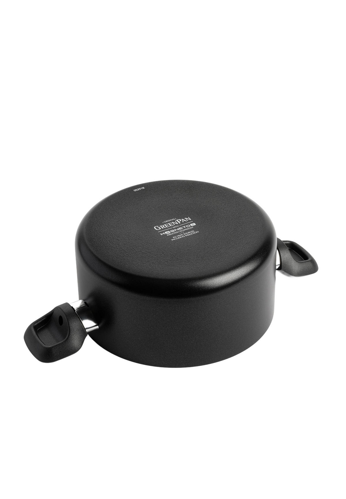 TOPF-SET Memphis 7er Set - Schwarz, Metall - GreenPan