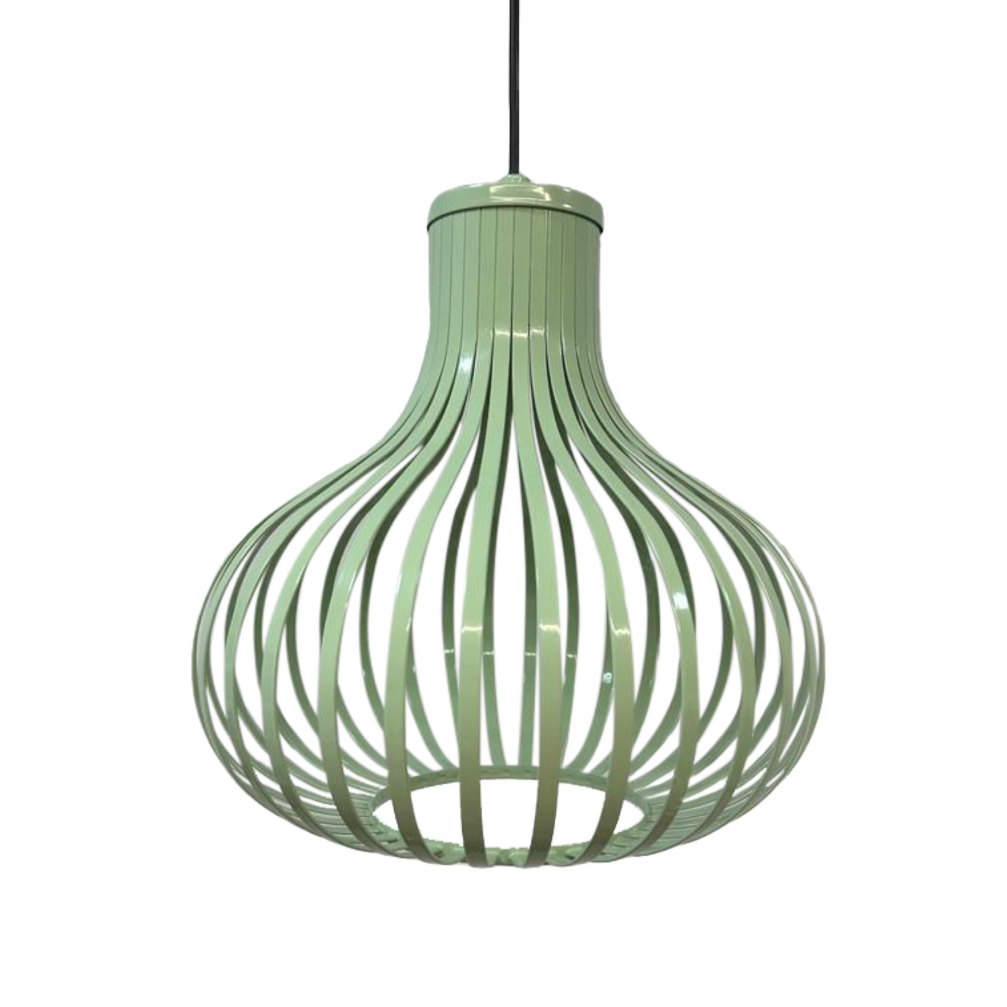 PENDELLEUCHTE Pear 30/35 cm - Mintgrün, Holz/Metall (30/35cm) - Bamyum