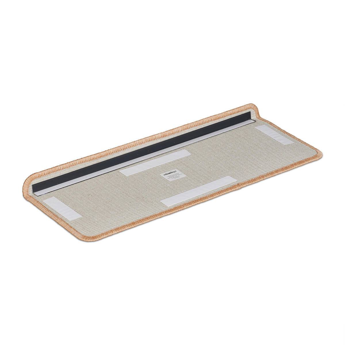 15XSTUFENMATTEN - Beige, Kunststoff (24/65/4cm) - Relaxdays