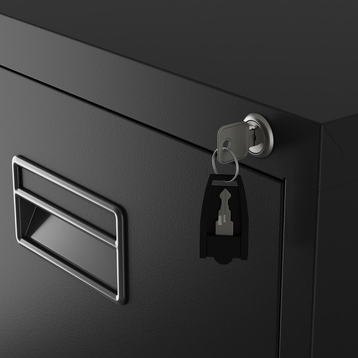 AKTENSCHRANK aus Metall SARA V5 460 x 1625,5 x 600 mm - Schwarz, Metall (46/163/60cm) - Jan Nowak