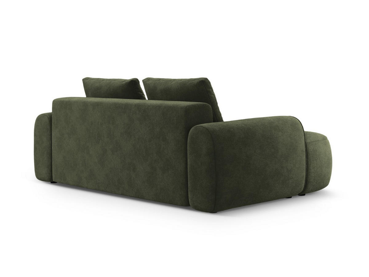 SOFA Linz aus Samt grün 3 Sitzplätze - Grün, Textil (100/84/200cm) - Cosmopolitan Design