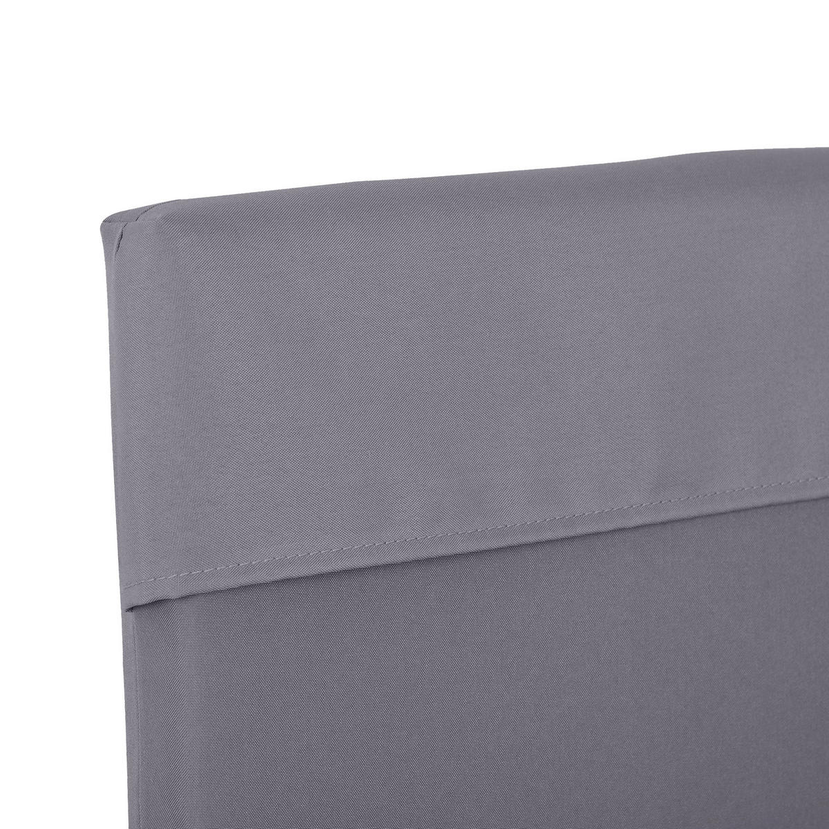 SCHAUKELKISSEN DE-17720 3-Sitzer mit Befestigungsbändern Dunkelgrau - Dunkelgrau, Textil (130/45/5cm) - ComfortXL