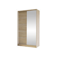 SCHWEBETÜRENSCHRANK Diego III - Sonoma Eiche, Holzwerkstoff/Metall (100/200/58cm) - MIRJAN24