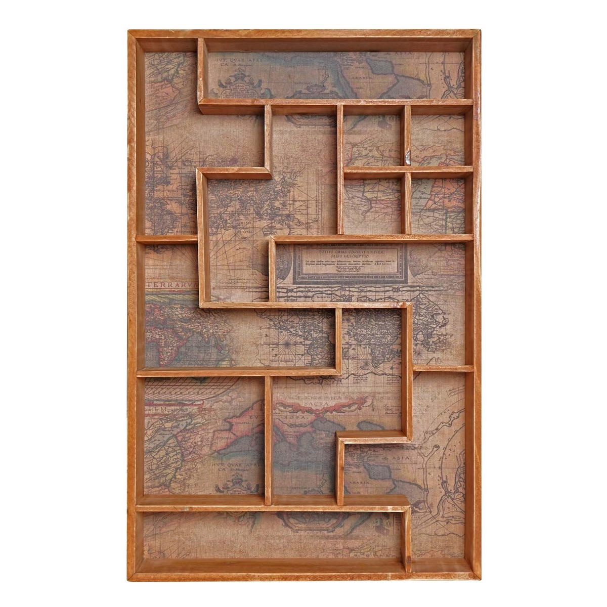 WANDREGAL 70x45x8cm Braun - Braun, Holz (45/70/8cm) - BERLINLODGE