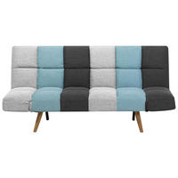 3-SITZER-SCHLAFSOFA Polsterbezug Grau Ingaro - Multicolor, Textil (182/86/79cm) - Beliani