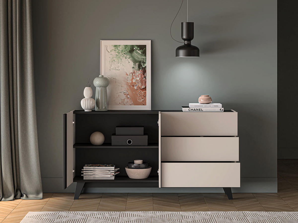 KOMMODE – 120 cm – Freshion – Kaschmir – KM-034 - Kaschmir, Holzwerkstoff (120/85/40cm) - hi-markt