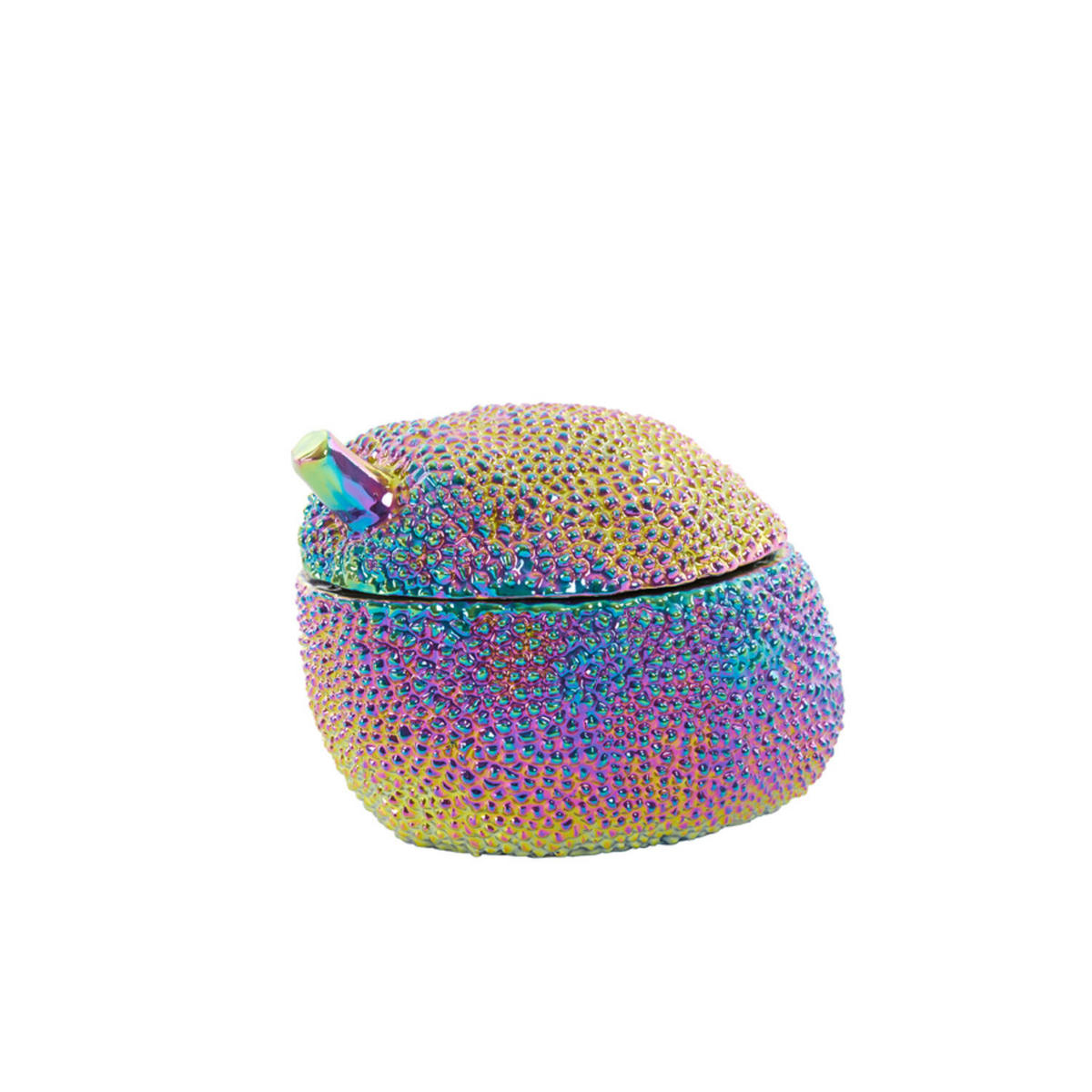 DEKOBOX DURIO 20x14,5x13 cm, Keramik, Mehrfarbig - Multicolor, Keramik (13cm) - Light & Living
