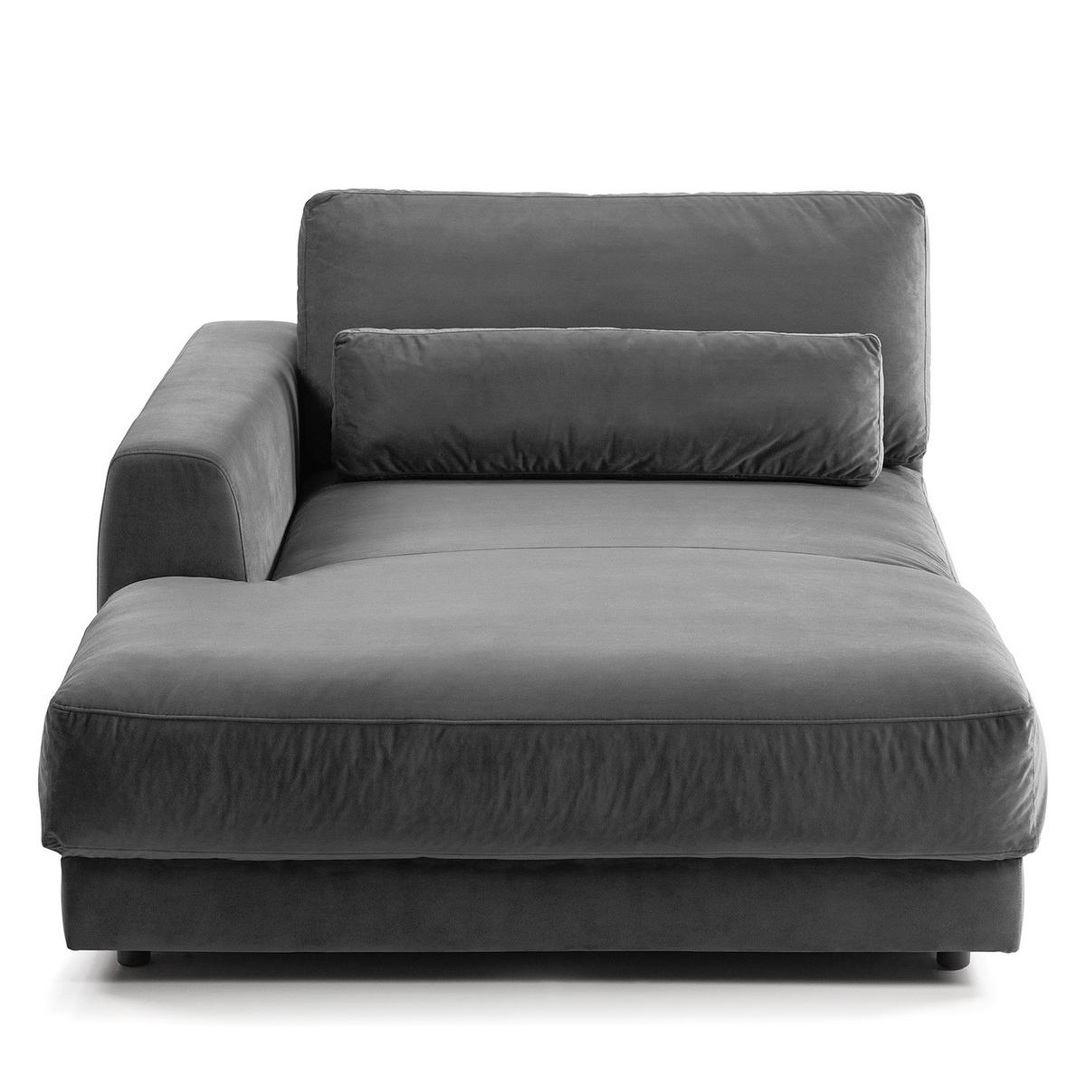 MODULLONGCHAIR - Grau, Textil (126/80/182cm) - home24