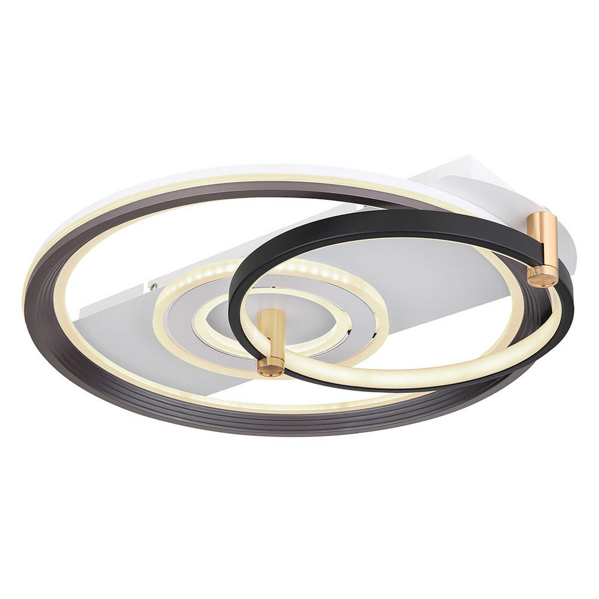 LED DECKENLEUCHTE ANI Metall Schwarz - Schwarz, Metall (52/48/9.5cm) - Globo Lighting