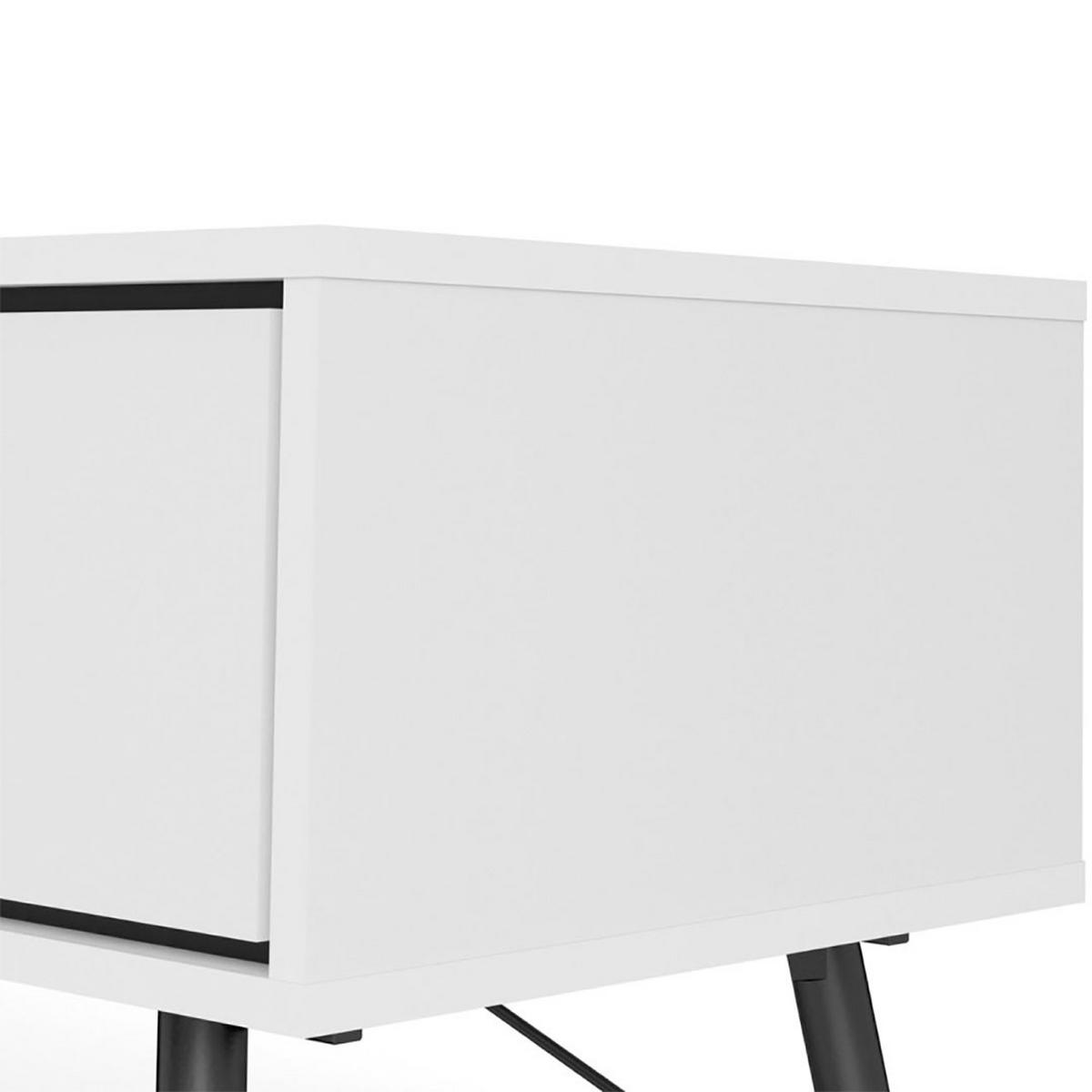 COUCHTISCH Rye Weiß 102/48/50 cm - Weiß, Holzwerkstoff (48/102/50cm) - ebuy24