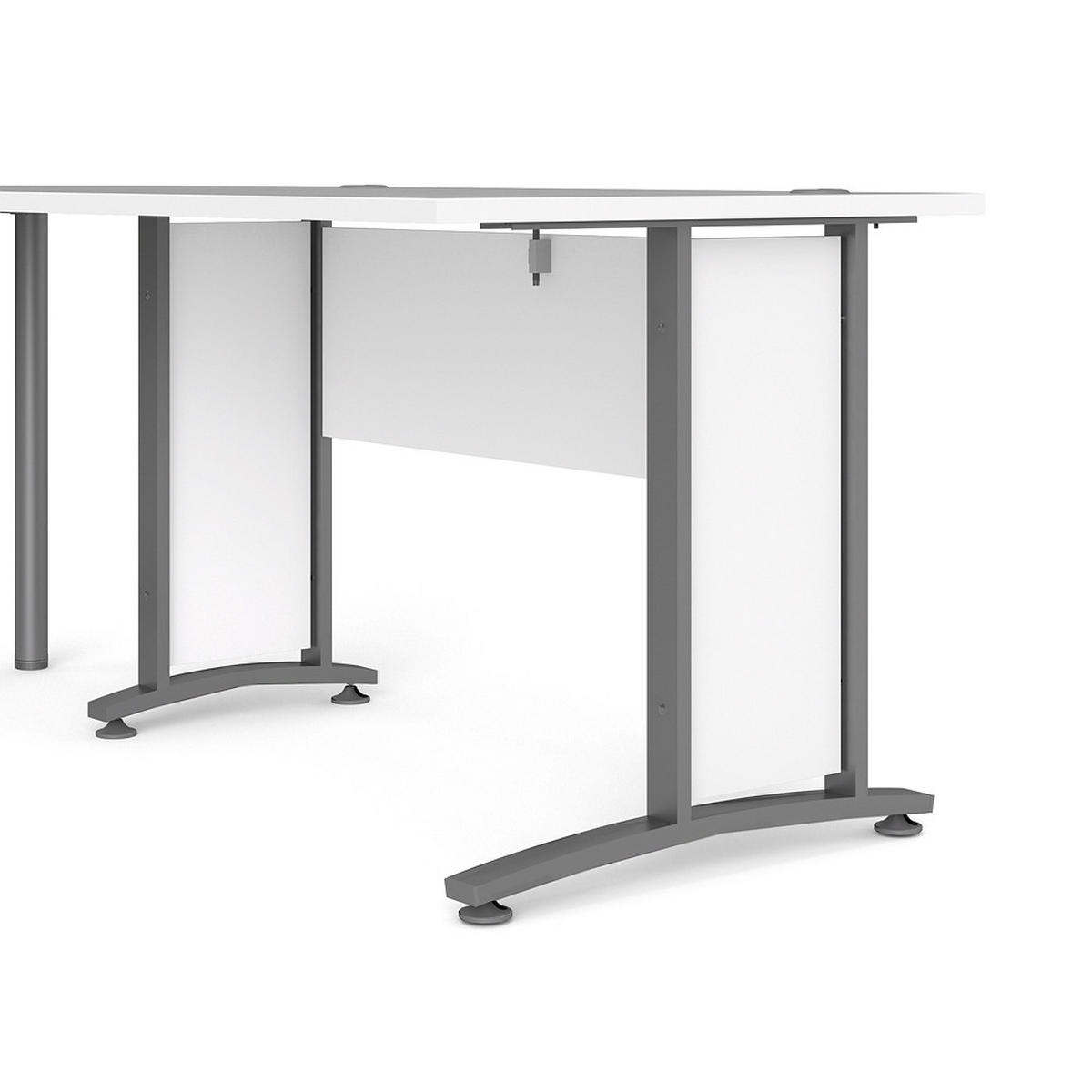 ECKSCHREIBTISCH Weiß - Weiß, Holzwerkstoff (200/200/75cm) - ebuy24