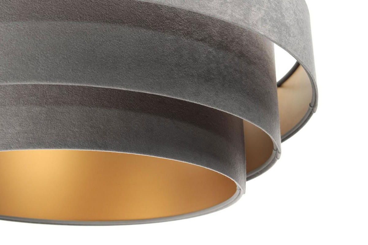 HÄNGELEUCHTE Grau 60/20 cm - Goldfarben, Kunststoff (60/1.5/20cm) - ONZENO