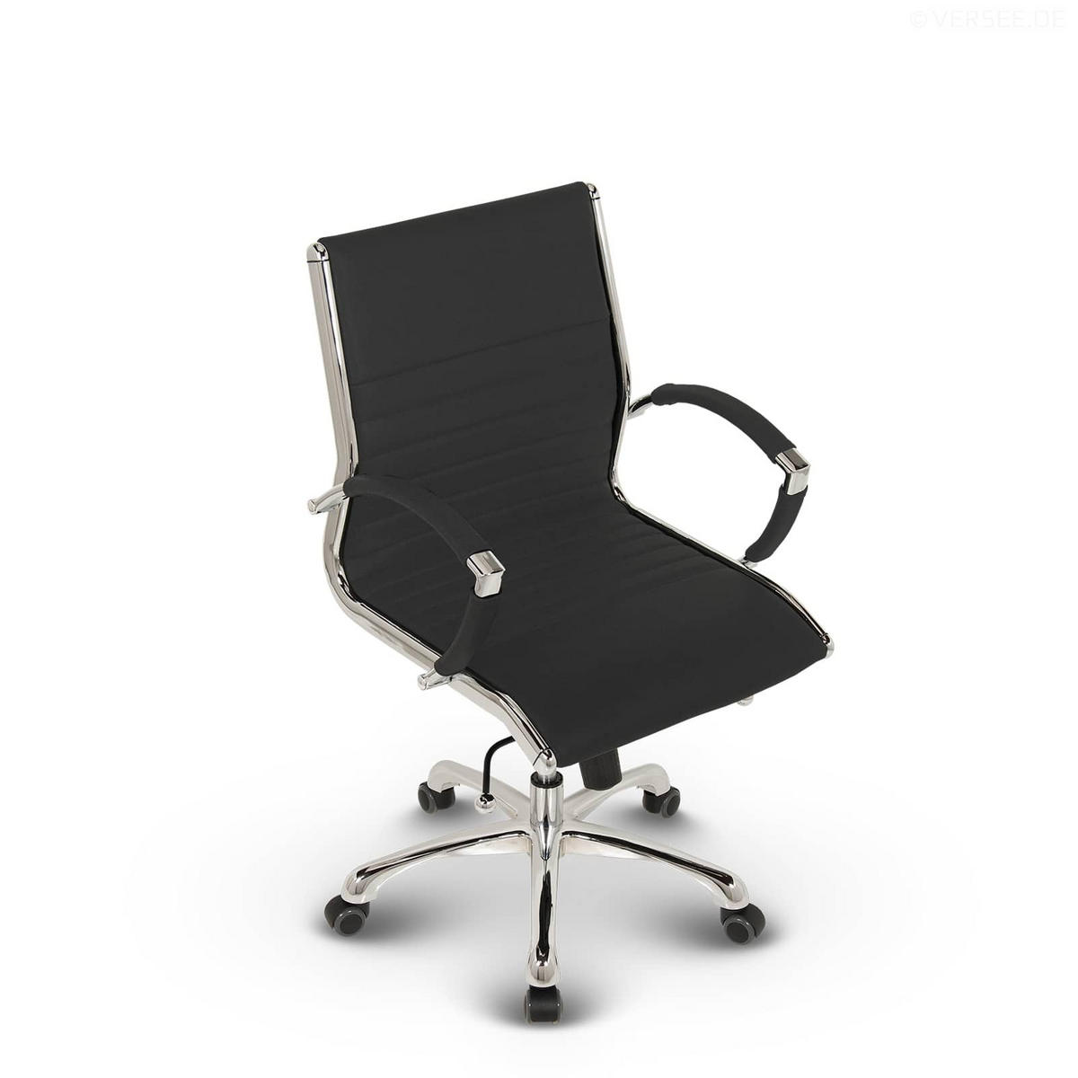 DREHSTUHL Montreal Stoff Anthrazit – ergonomisch, 150 kg belastbar, Sitzhöhe 46-54cm - Anthrazit, Textil/Metall (60/97/60cm) - Versee