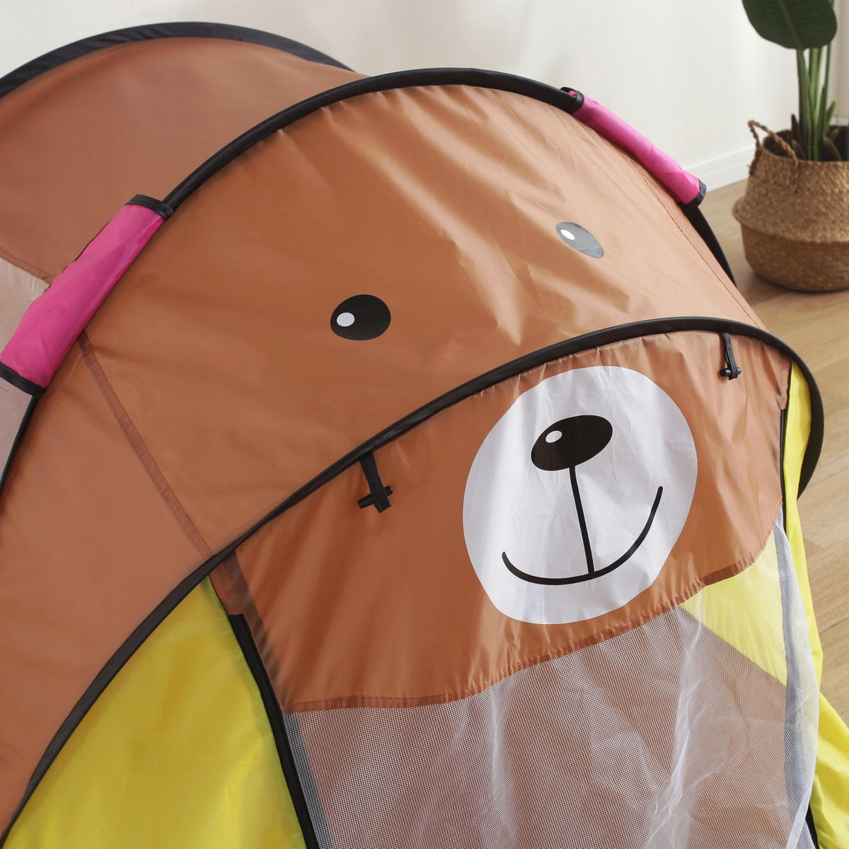 SPIELZELT Strandzelt Kinder Braun - Braun, Kunststoff (100/182cm) - KRUMAD