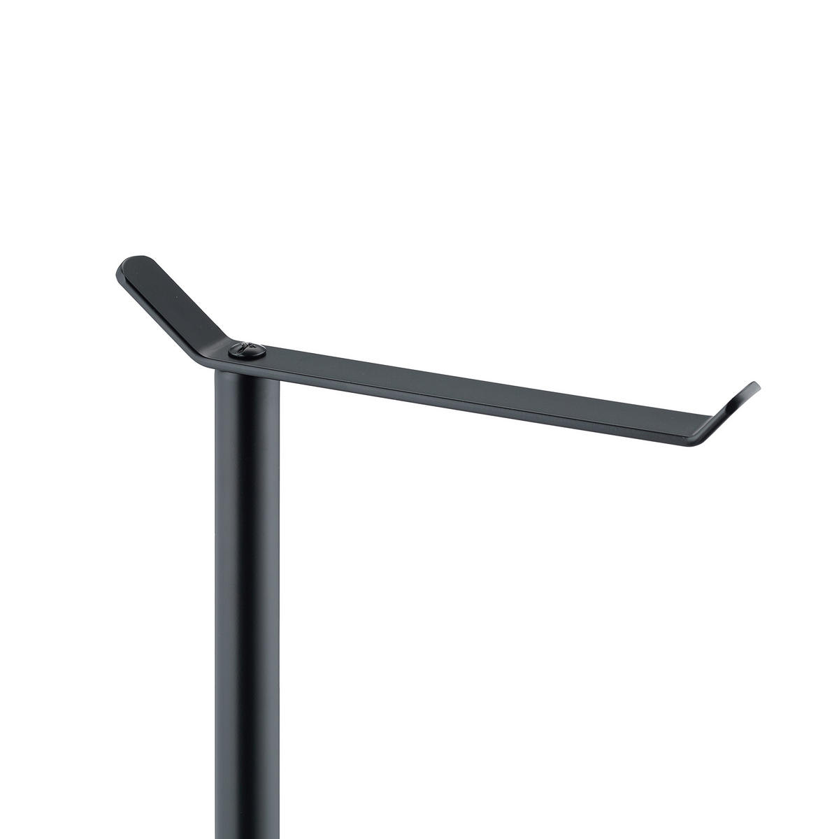 TOILETTENPAPIERHALTER - Schwarz, Metall (20/62/13.5cm) - Relaxdays
