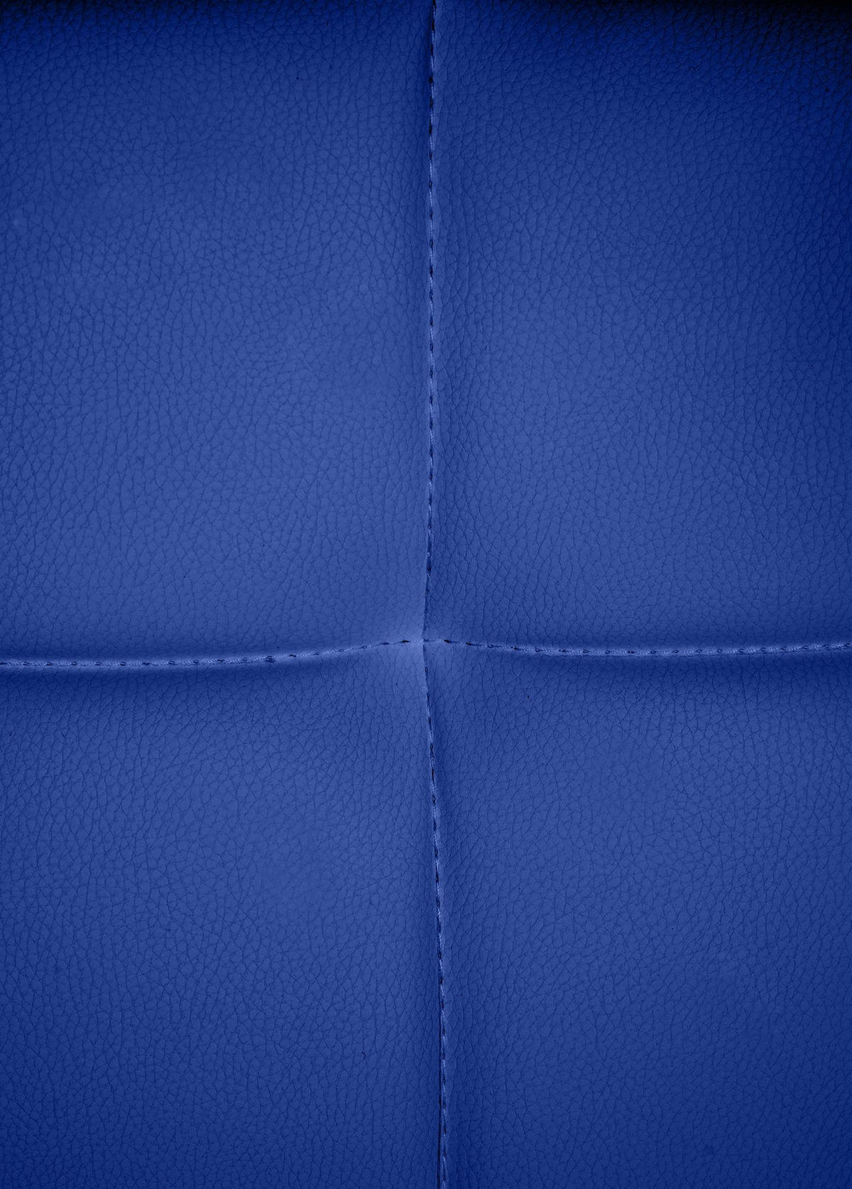 ARMLEHNENSTUHL Lederlook Blau - Blau, Textil/Metall (59/84/58cm) - CLP