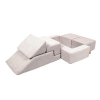 KINDERSOFA, Modulares Sofa für Kinder, Aesthetic, Ecru - Ecru, Textil (35/100/40cm) - MeowBaby