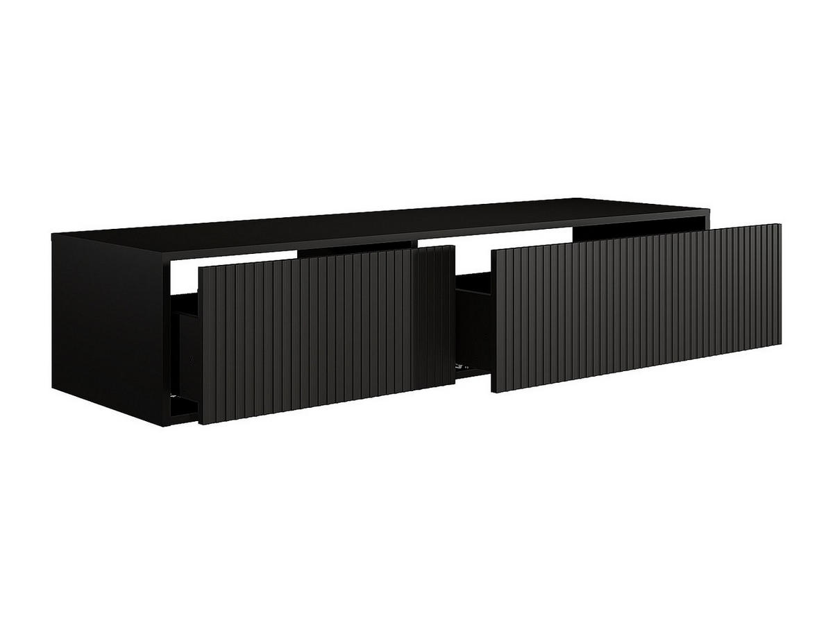 WASCHBECKENUNTERSCHRANK - 150 cm x 47 cm - holz - schwarz Arnega - Schwarz, Holz (150/32/47cm) - Vente-Unique