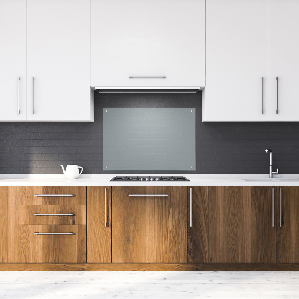 OCHRANA proti striekaniu - priehľadné, sklo (90/60/0.6cm) - Relaxdays