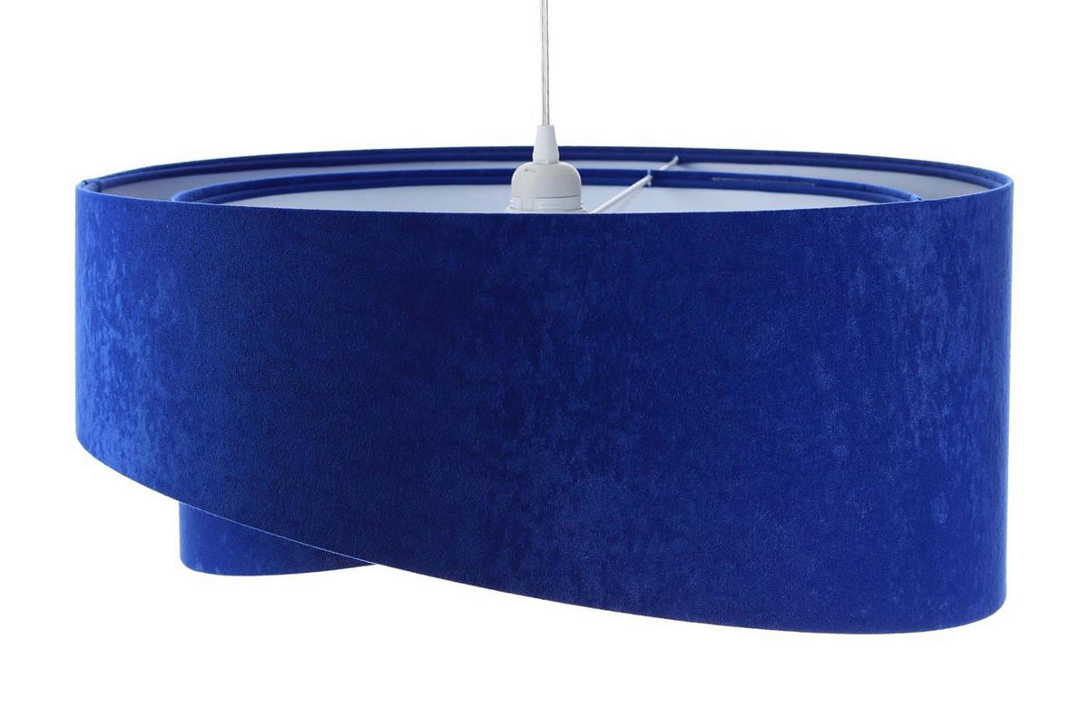 HÄNGELEUCHTE Blau 50/23 cm - Weiß, Kunststoff (50/1.3/23cm) - ONZENO