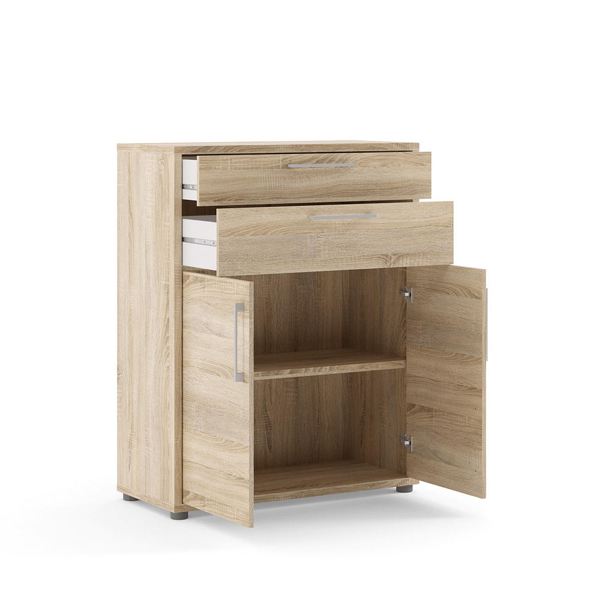 BÜRO-AUFBEWAHRUNG, Prisme, Eiche Dekor, Spanplatte melamin, 89 x 40 x 113 cm - Eichefarben, Holzwerkstoff (89/113/40cm) - ebuy24