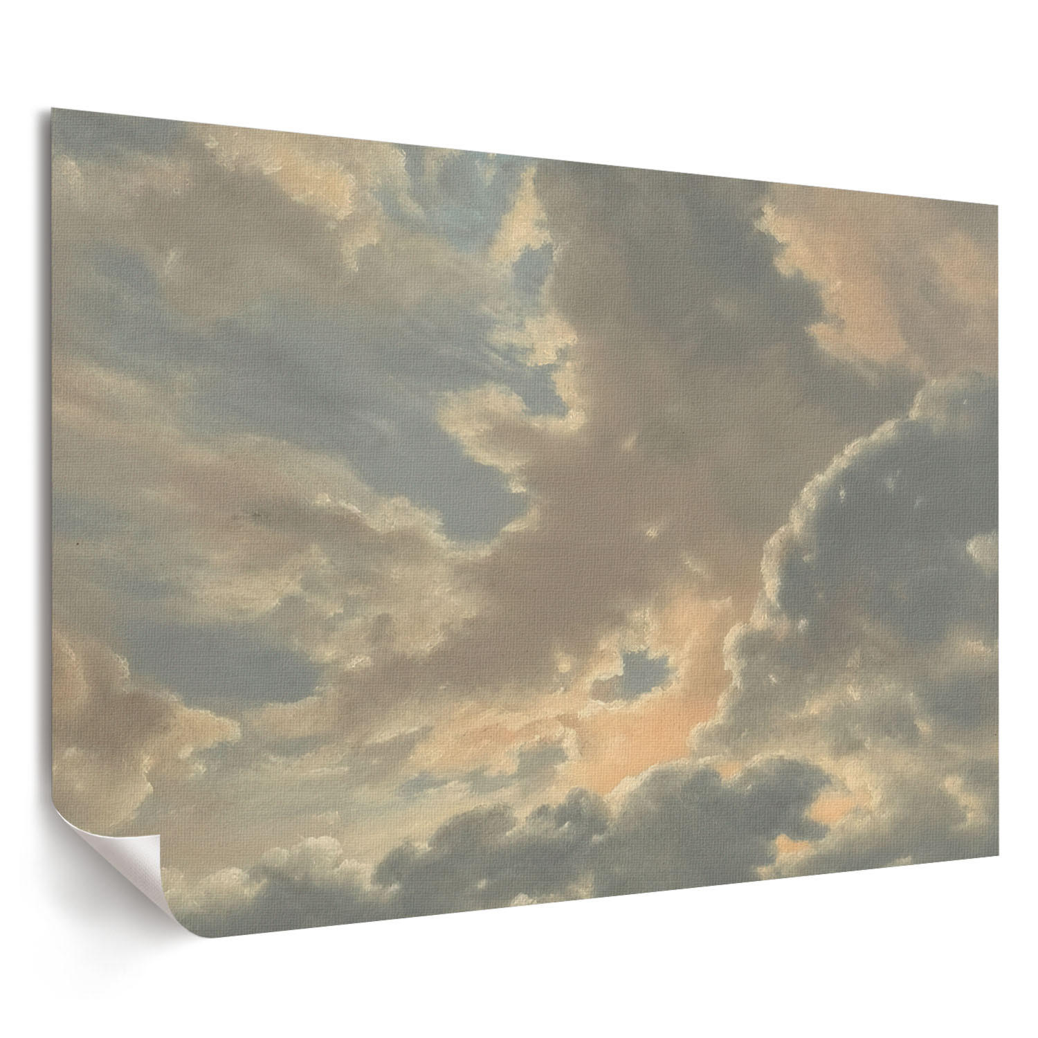 POSTER - 84x59 cm (A1) - Manufaktura Sztuki - Wolken am Himmel - Blau, Textil (84/59.4/0.1cm) - TULUP