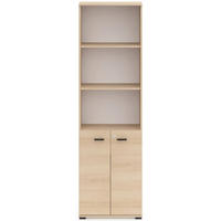 REGÁL Odelis, dub, 60 cm - černá/béžová, kompozitní dřevo/plast (60/203/33.7cm) - Selsey