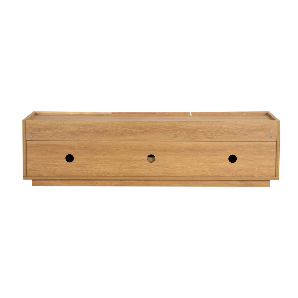 TV-MÖBEL, helle Holzoptik - Beige, Holz (150/40/40cm) - Oviala