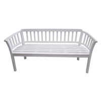 GARTENBANK Veronica 2er Sitz weiß gewischt - Weiß, Holz (54/80/122cm) - Sedex