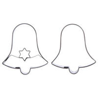 AUSSTECHFORM-SET Glocken 2-teilig Silber - Silberfarben, Metall (3.8/1.5/4.6cm) - Orion 