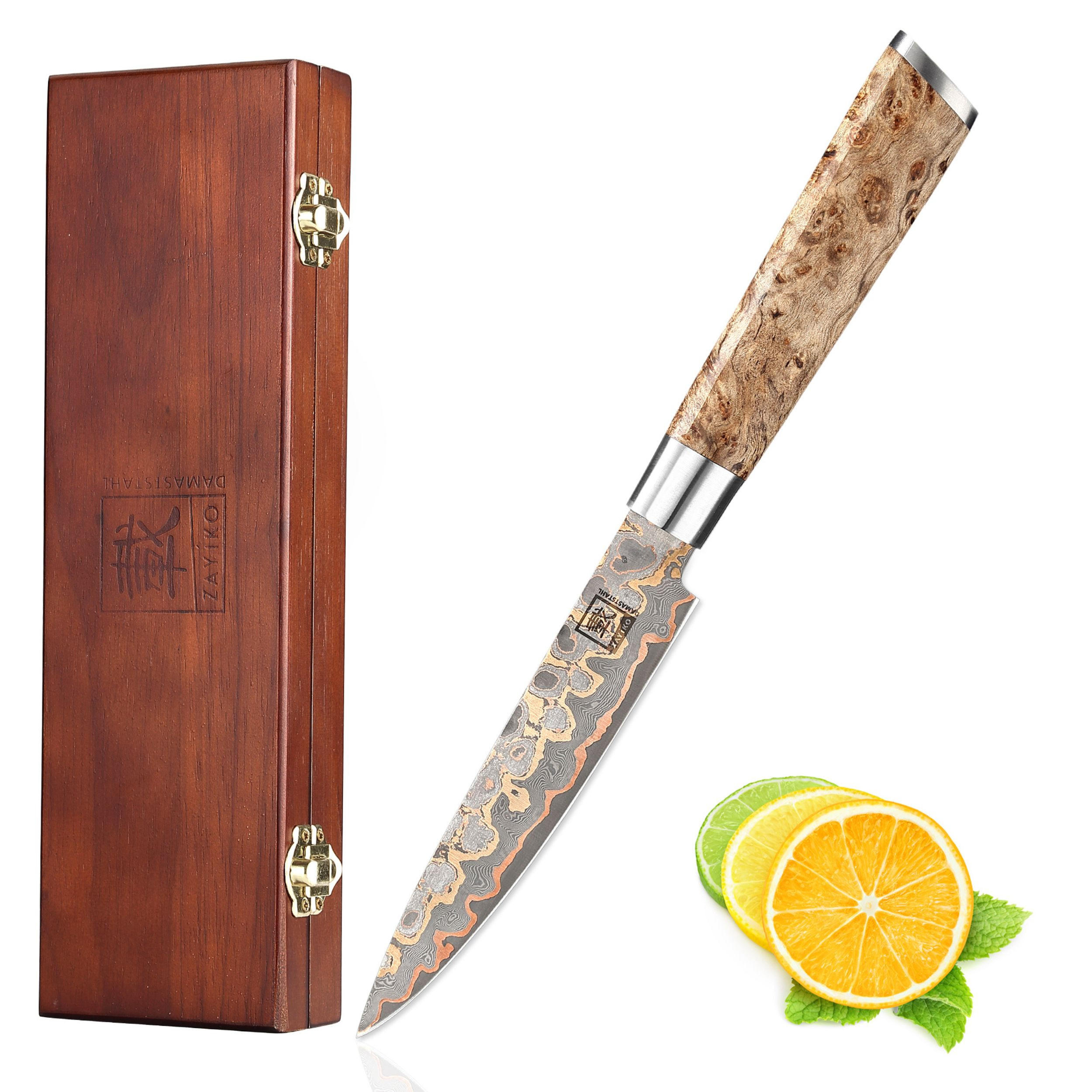 ALLZWECKMESSER 14 cm - Ahornfarben, Holz/Metall (25cm) - Zayiko