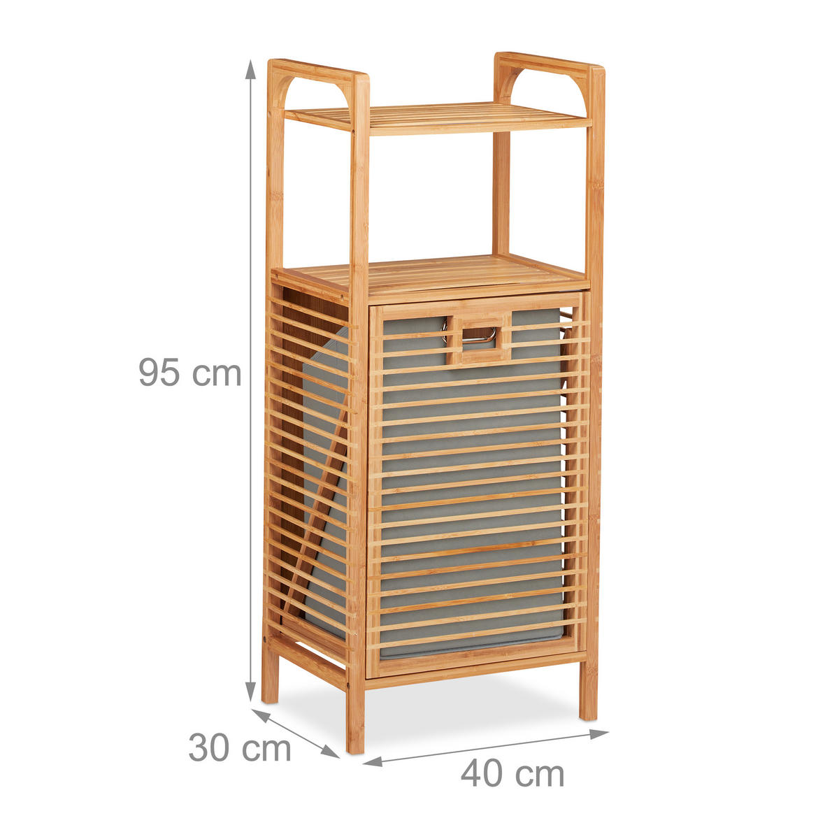 BADREGAL - Multicolor, Holz/Holzwerkstoff (40/95/30cm) - Relaxdays
