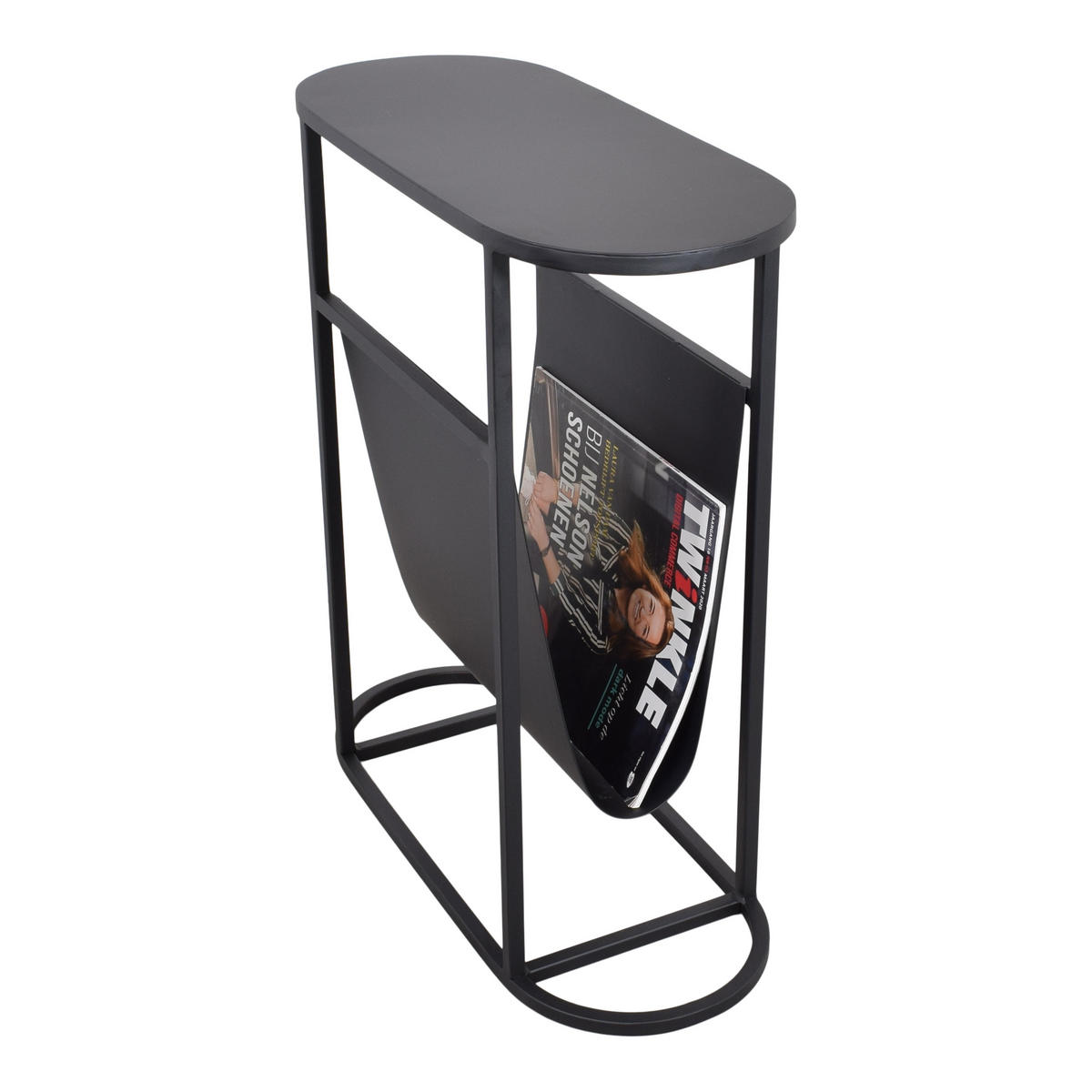 BEISTELLTISCH Frits Schwarz - Schwarz, Metall (50/20/55cm) - LOFT42