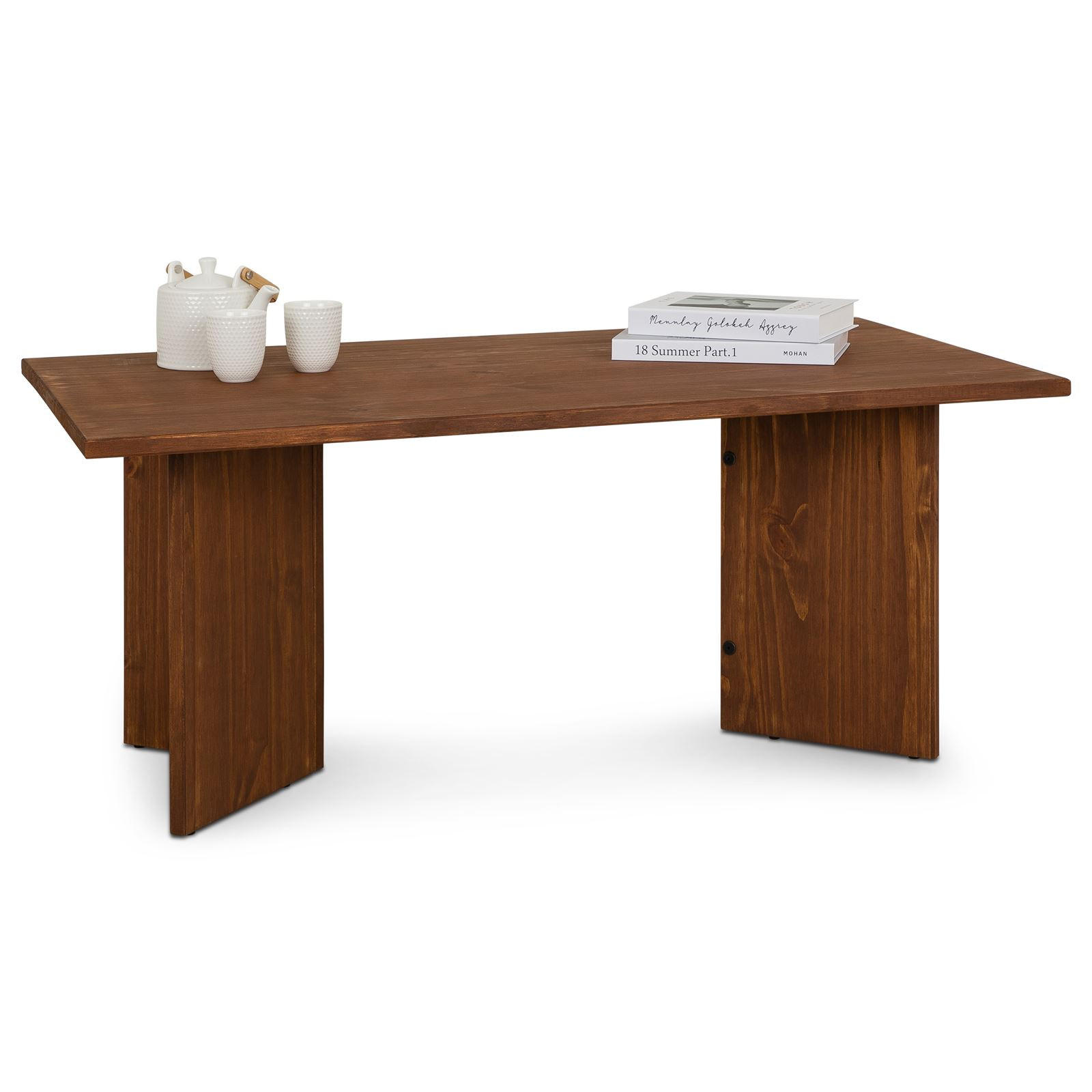 Idimex Couchtisch Dunkelbraun 110x45x60 cm