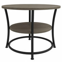 COUCHTISCH TAMY rund Grau 55/55 cm - Grau, Metall (55/55/55cm) - Coemo