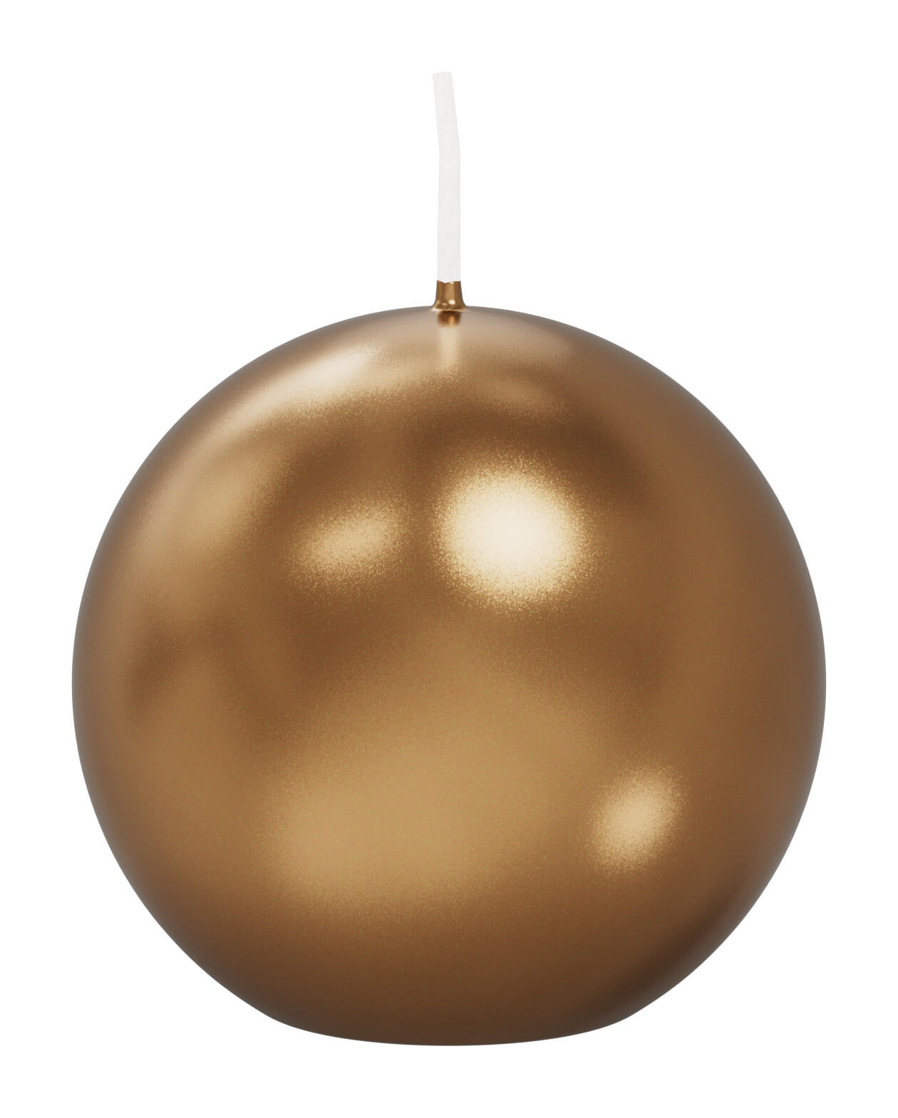 Wiedemann Kerzen Kugelkerzen Gold 6x6x6 cm