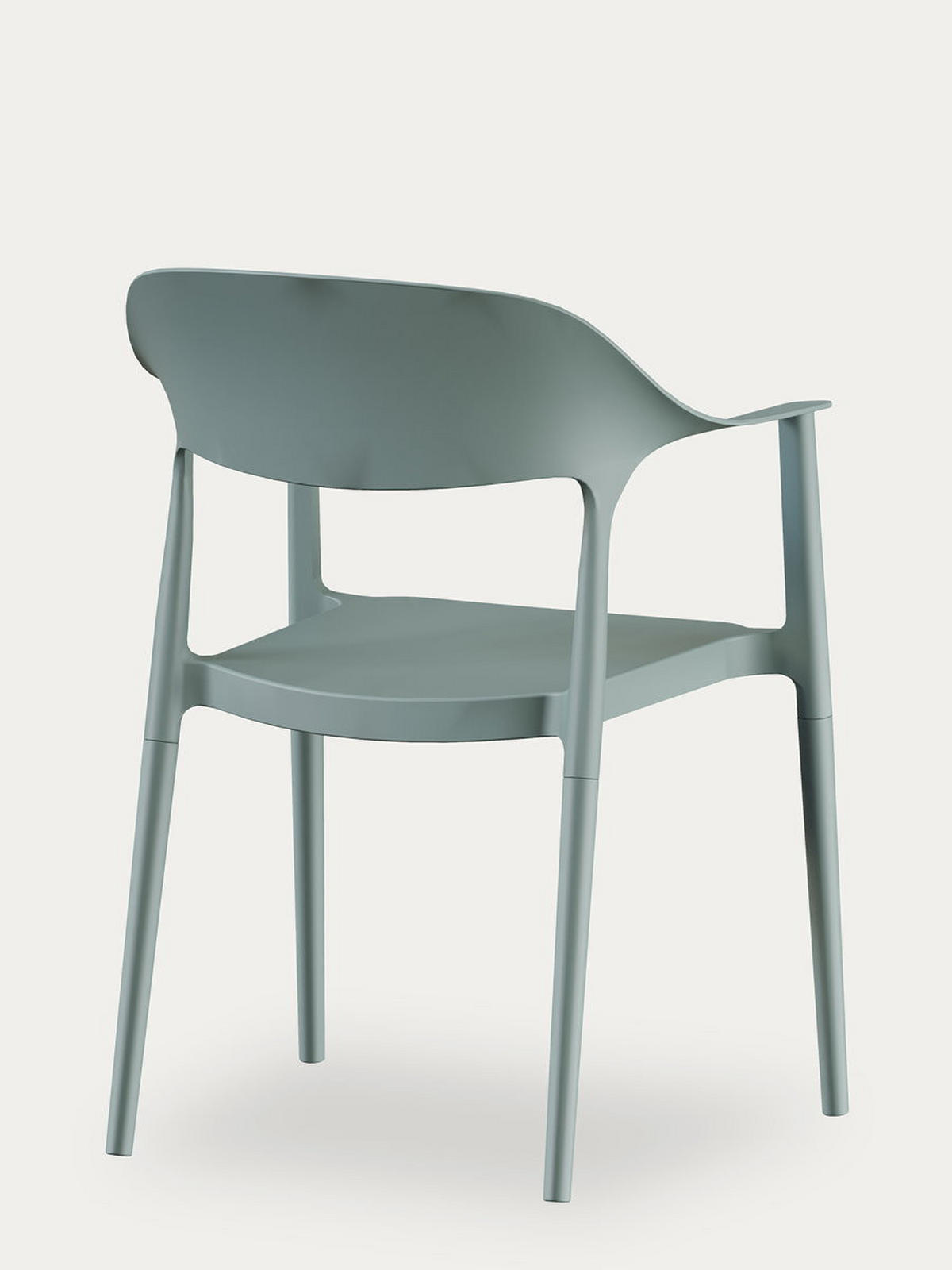 STUHL Brunel Grün 57.5 cm x 83 cm - Grün, Kunststoff (57/83/53cm) - Kenay Home